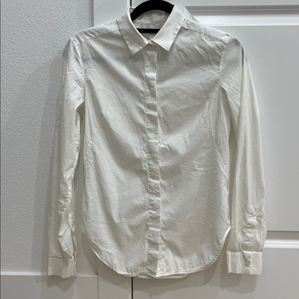 COS Ivory Button-Up Shirt